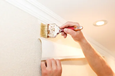 Pose de papier peint à Magnien — revêtements muraux et toiles de verre